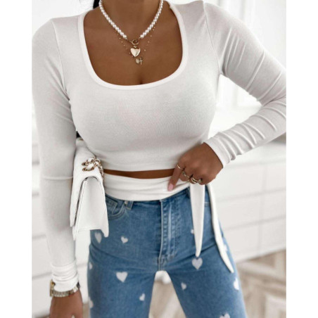 TOP TIED AT THE WAIST  3 COLOURS