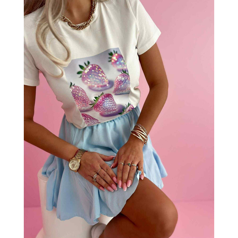 T-SHIRT 3D TURSKAWKI BIAŁY