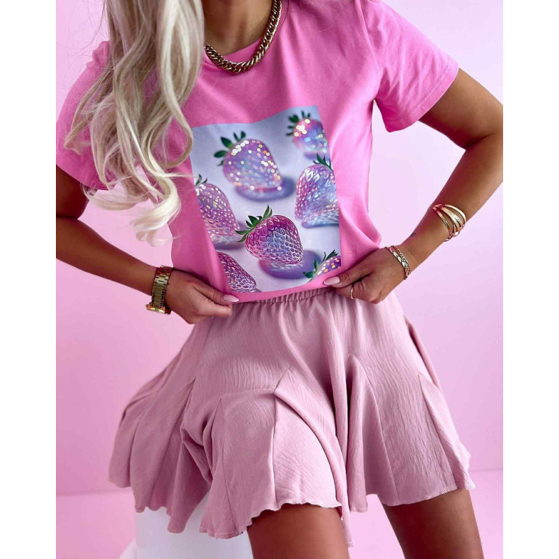 T-SHIRT 3D TURSKAWKI RÓŻOWA