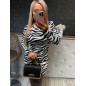 WELUROWA SUKIENKA PANTERKA ZEBRA WELUROWA SUKIENKA PANTERKA ZEBRA