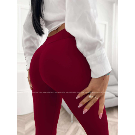 MODELUJĄCE LEGGINSY Z MARSZCZENIAMI B BORDO