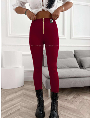 MODELUJĄCE LEGGINSY Z MARSZCZENIAMI B BORDO