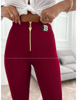MODELUJĄCE LEGGINSY Z MARSZCZENIAMI B BORDO