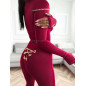 LEGGINSY Z ŁAŃCUSZKAMI BORDO LEGGINSY Z ŁAŃCUSZKAMI BORDO