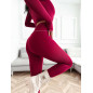 LEGGINSY Z ŁAŃCUSZKAMI BORDO LEGGINSY Z ŁAŃCUSZKAMI BORDO