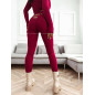 LEGGINSY Z ŁAŃCUSZKAMI BORDO LEGGINSY Z ŁAŃCUSZKAMI BORDO
