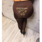 LEGGINSY Z ŁAŃCUSZKAMI CZEKOLADA LEGGINSY Z ŁAŃCUSZKAMI CZEKOLADA