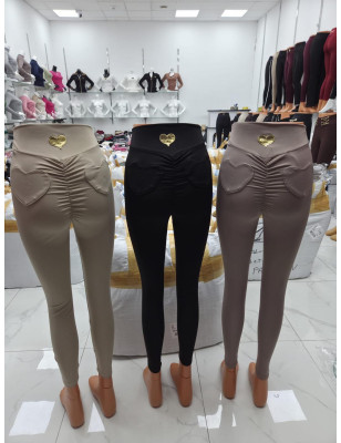 MODELUJĄCE LEGGINSY MEGA PUSH UP Z SERDUSZKIEM