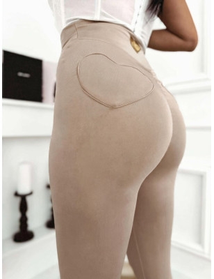 MODELUJĄCE LEGGINSY MEGA PUSH UP Z SERDUSZKIEM