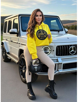 BLUZA BAWEŁNIANA PINK MANIA ŻÓŁTA