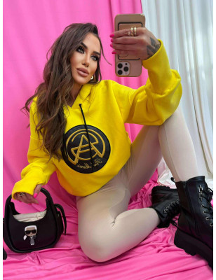 BLUZA BAWEŁNIANA PINK MANIA ŻÓŁTA