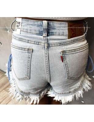 ELASTYCZNE SPODENKI Z WIĄZANIEM - 5 KG JASNY JEANS