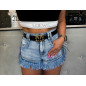 ELASTYCZNE SPODENKI Z WIĄZANIEM - 5 KG CIEMNY JEANS ELASTYCZNE SPODENKI Z WIĄZANIEM - 5 KG CIEMNY JEANS
