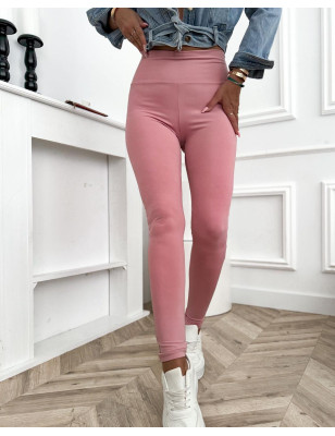 LEGGINSY WISKOZA Z PRZESZYCIEM RÓŻOWE