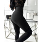 LEGGINSY MODELUJĄCE WISKOZA CZARNE