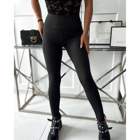 LEGGINSY MODELUJĄCE WISKOZA CZARNE