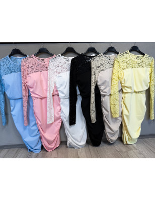 SUKIENKA LYCRA PUSH UP Z KORONKĄ CZARNA