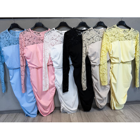 SUKIENKA LYCRA PUSH UP Z KORONKĄ CZARNA