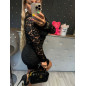 SUKIENKA LYCRA PUSH UP Z KORONKĄ CZARNA