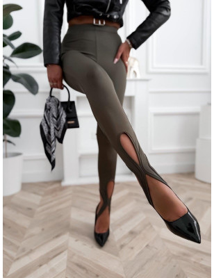 LEGGINSY ŁEZKA KHAKI