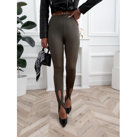 LEGGINSY ŁEZKA KHAKI