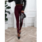 LEGGINSY ŁEZKA BORDO