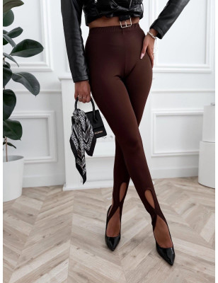 LEGGINSY ŁEZKA CZEKOLADA