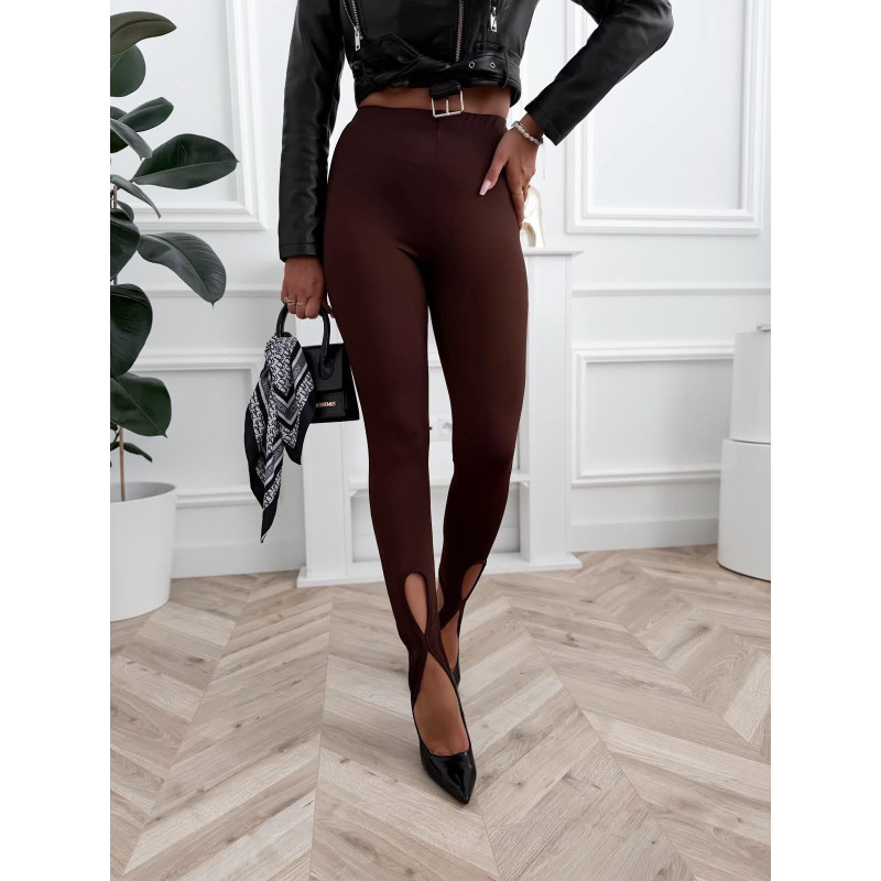 LEGGINSY ŁEZKA CZEKOLADA
