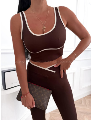 Kopie von KOMPLET SPORTOWY Z LAMPASAMI TOP I LEGGINSY