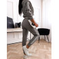 KOMPLET DRESOWY Z LAMPASAMI BLUZA I SPODNIE SZARY KOMPLET DRESOWY Z LAMPASAMI BLUZA I SPODNIE SZARY
