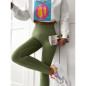 LEGGINSY SUPER MODELUJĄCE PUSH UP OLIWKA