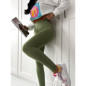 LEGGINSY SUPER MODELUJĄCE PUSH UP OLIWKA