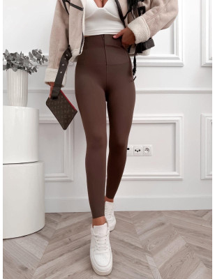 GORSETOWE MODELUJĄCE LEGGINSY AZARA CZEKOLADA